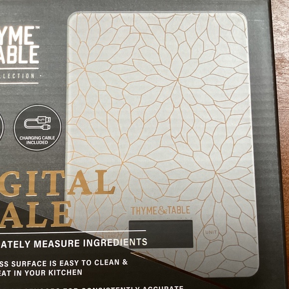 Thyme & Table Luxe Collection Digital Scale New in Box - Picture 6 of 14